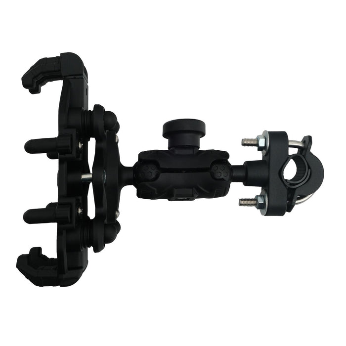 GP Kompozit Universal TTR06 Motorbike Phone Holder Mount, Anti Vibration Motorcycle Phone Holder Black-Green