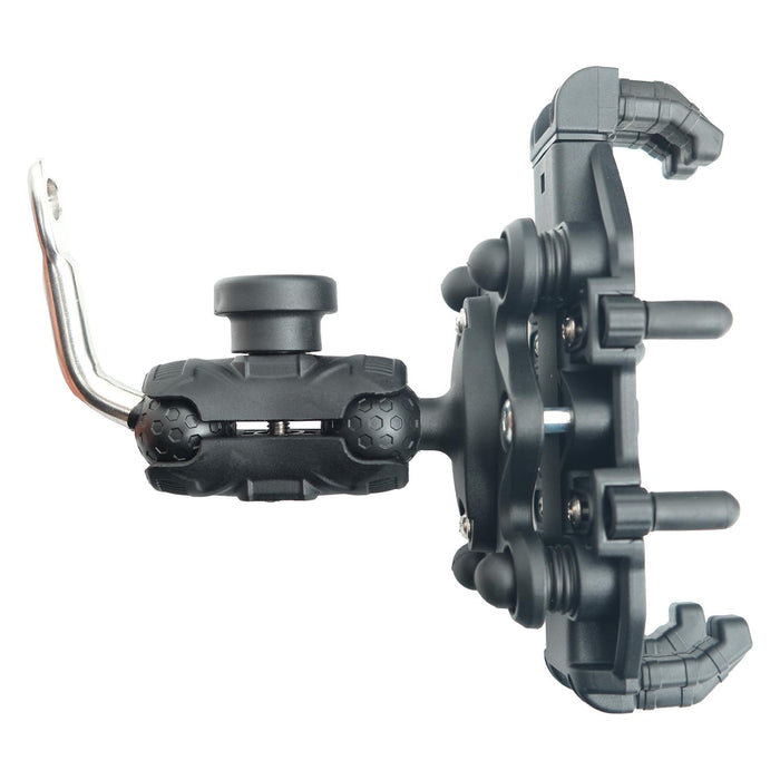 GP Kompozit Universal TTR07 Motorbike Phone Holder Mount, Anti Vibration Motorcycle Phone Holder Black-Green