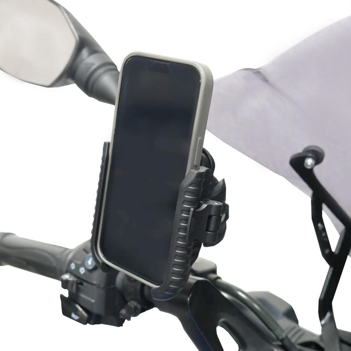 GP Kompozit Universal TTR09 Motorbike Phone Holder Mount, Anti Vibration Motorcycle Phone Holder Black