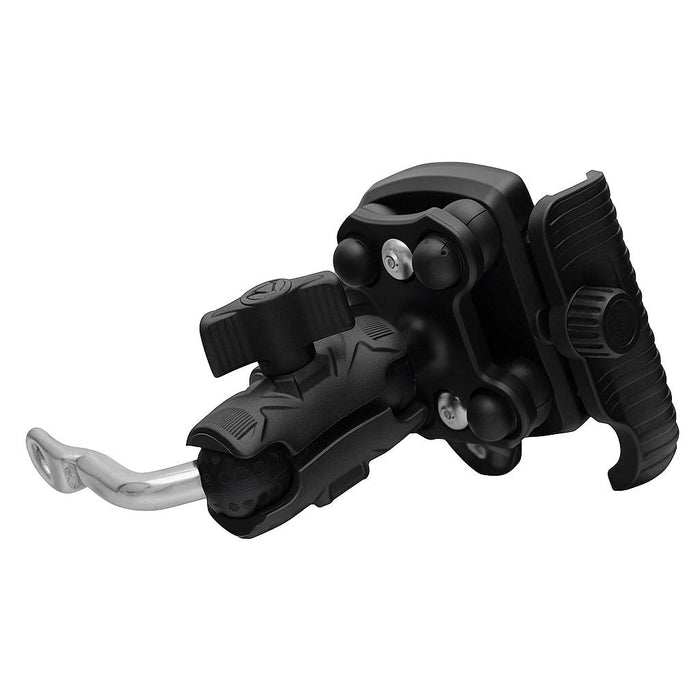 GP Kompozit Universal TTR09 Motorbike Phone Holder Mount, Anti Vibration Motorcycle Phone Holder Black