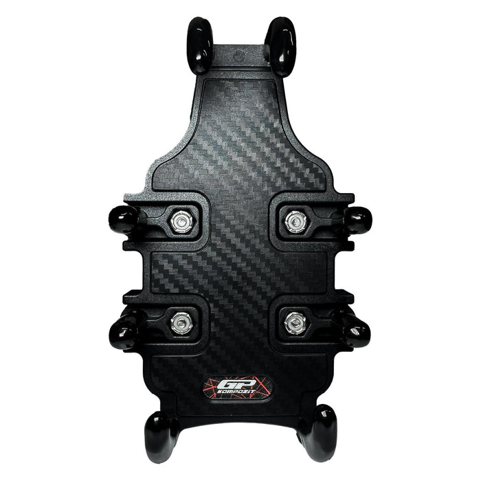 GP Kompozit Universal TTR12 Motorbike Phone Holder Mount, Anti Vibration Motorcycle Phone Holder Black