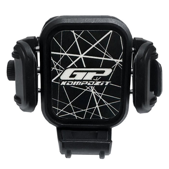 GP Kompozit Universal TTR11 Motorbike Phone Holder Mount, Anti Vibration Motorcycle Phone Holder Black-White