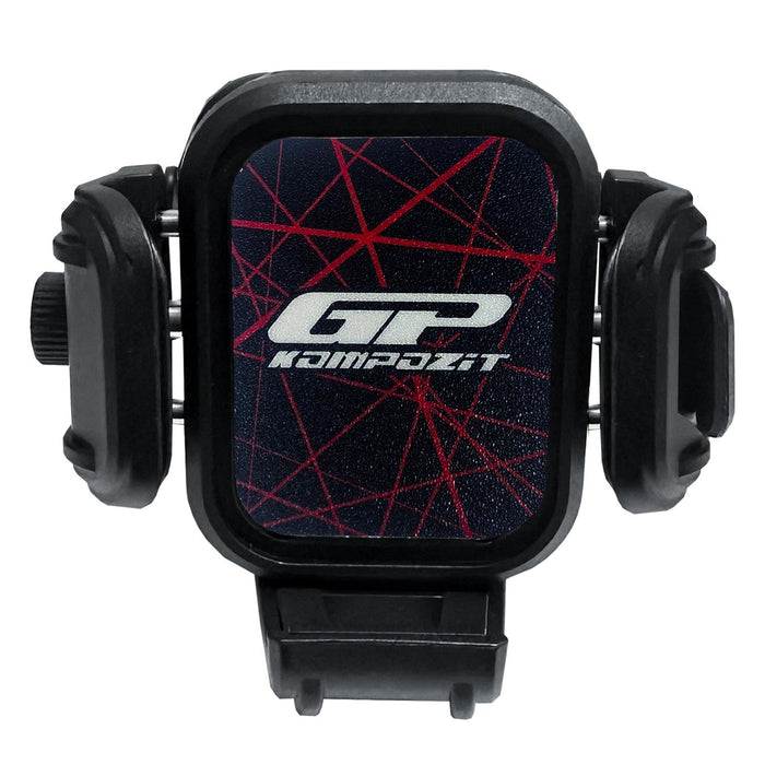 GP Kompozit Universal TTR11 Motorbike Phone Holder Mount, Anti Vibration Motorcycle Phone Holder Black-Red