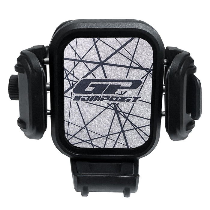 GP Kompozit Universal TTR11 Motorbike Phone Holder Mount, Anti Vibration Motorcycle Phone Holder White-Black