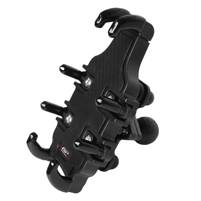 GP Kompozit Universal TTR13 Motorbike Phone Holder Mount, Anti Vibration Motorcycle Phone Holder Black