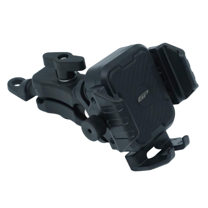 GP Kompozit Universal TTR17 Motorbike Phone Holder Mount, Anti Vibration Motorcycle Phone Holder Black