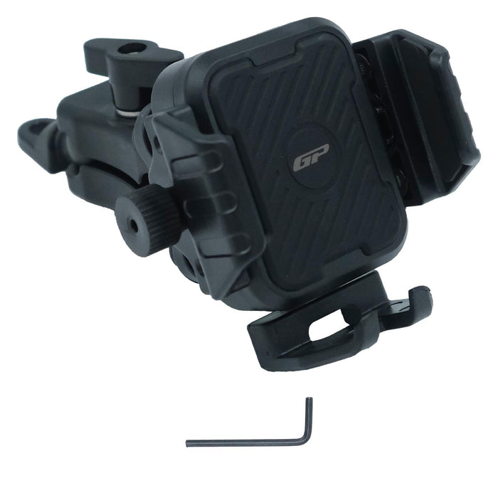 GP Kompozit Universal TTR17 Motorbike Phone Holder Mount, Anti Vibration Motorcycle Phone Holder Black