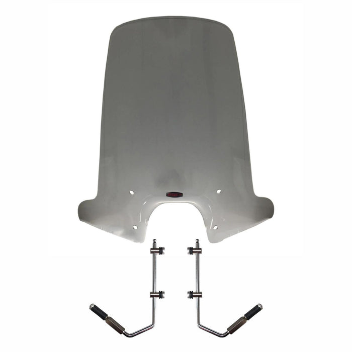 GP Kompozit Touring Windshield Windscreen Smoked Compatible For Vespa Primavera Universal