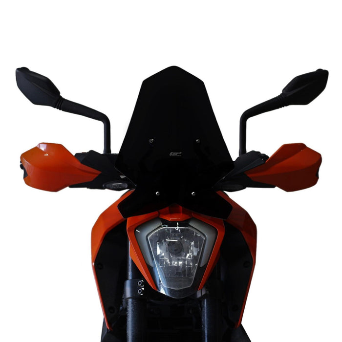 GP Kompozit Windshield Windscreen Black Compatible For KTM 200 Duke / 250 Duke 2017-2023