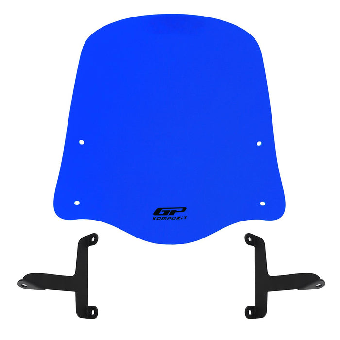 GP Kompozit Windshield Windscreen Blue Compatible For Scooter Universal