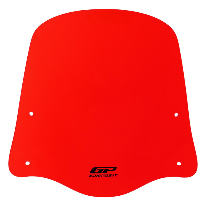 GP Kompozit Windshield Windscreen Red Compatible For Scooter Universal