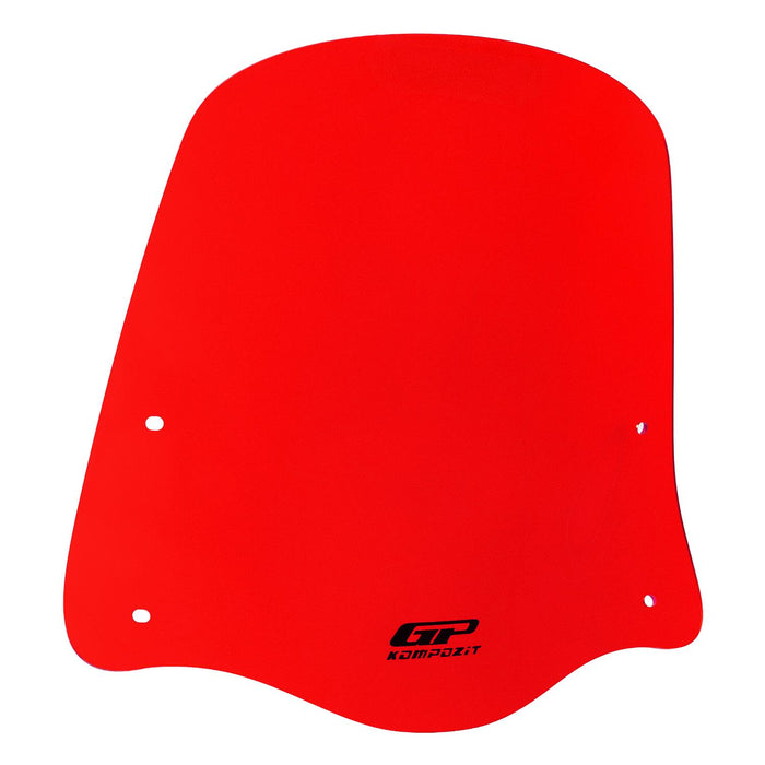 GP Kompozit Windshield Windscreen Red Compatible For Scooter Universal