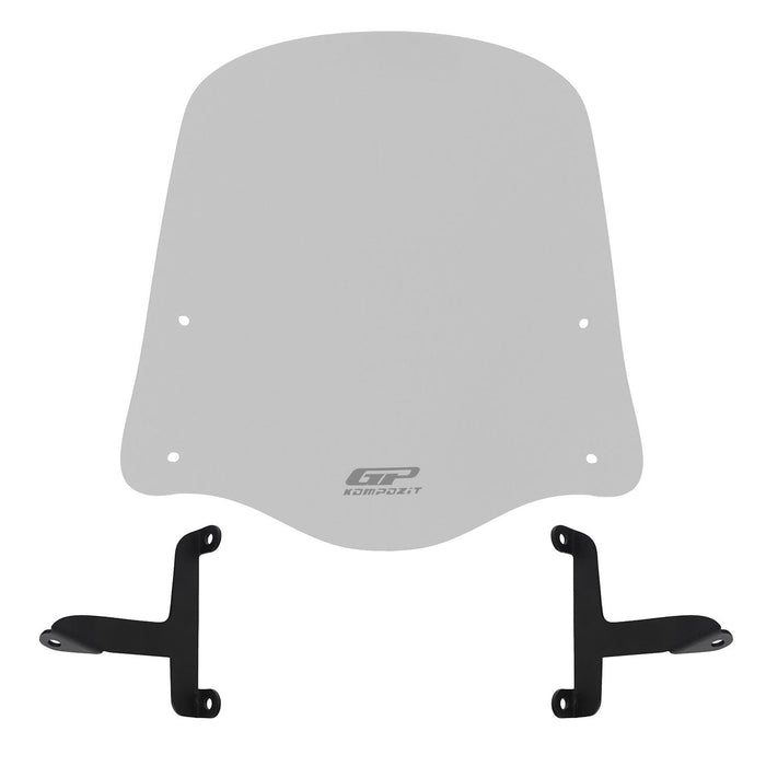 GP Kompozit Windshield Windscreen Gray Compatible For Scooter Universal