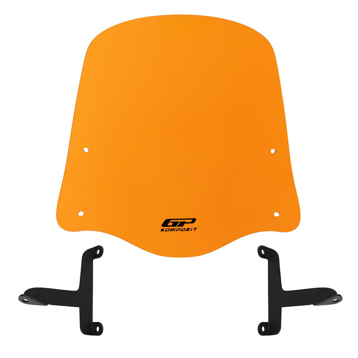 GP Kompozit Windshield Windscreen Orange Compatible For Scooter Universal