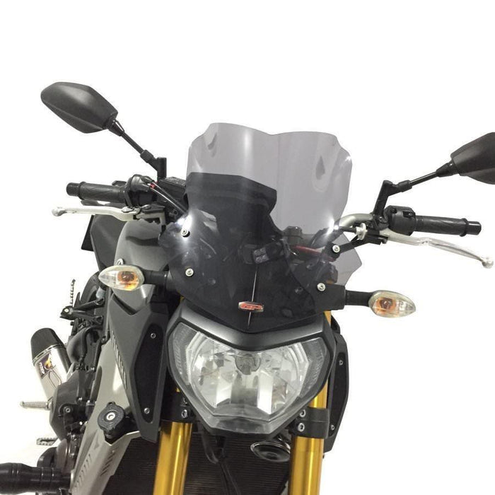 GP Kompozit Windshield Windscreen Black Compatible For Yamaha MT-09  2013-2016