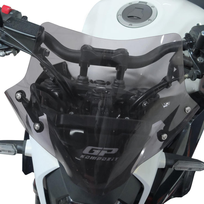 GP Kompozit Windshield Windscreen Black Compatible For Honda CB500 Hornet 2025