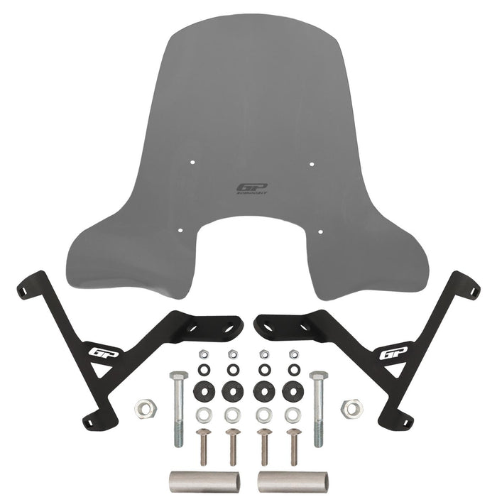 GP Kompozit Windshield Windscreen Smoked Compatible For Suzuki Address 2023-2024 2023-2024