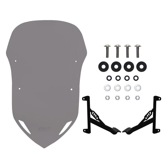 GP Kompozit Windshield Windscreen Smoked Compatible For Sym Dragon DRG 160 2023-2024