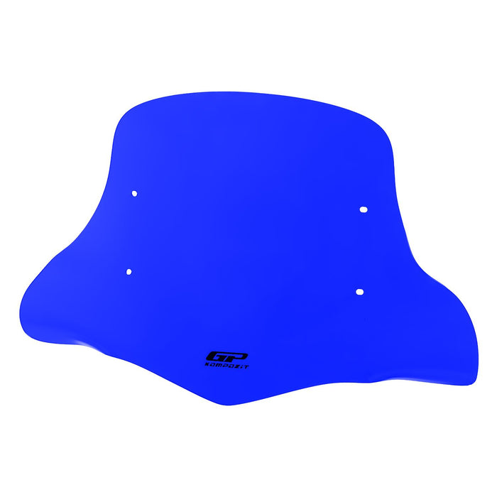 GP Kompozit Universal Windshield Windscreen With Handguard Blue For Scooter