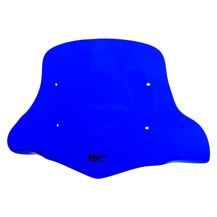 GP Kompozit Windshield Windscreen With Handguard Blue Compatible For Scooter Universal