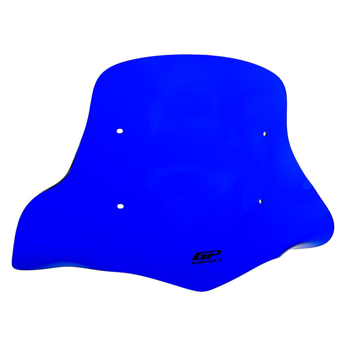 GP Kompozit Windshield Windscreen With Handguard Blue Compatible For Scooter Universal