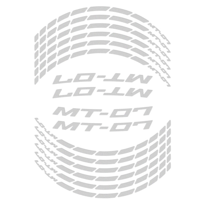 GP Kompozit Rim Strip Reflective Gray Compatible For Yamaha MT-07 2014-2023