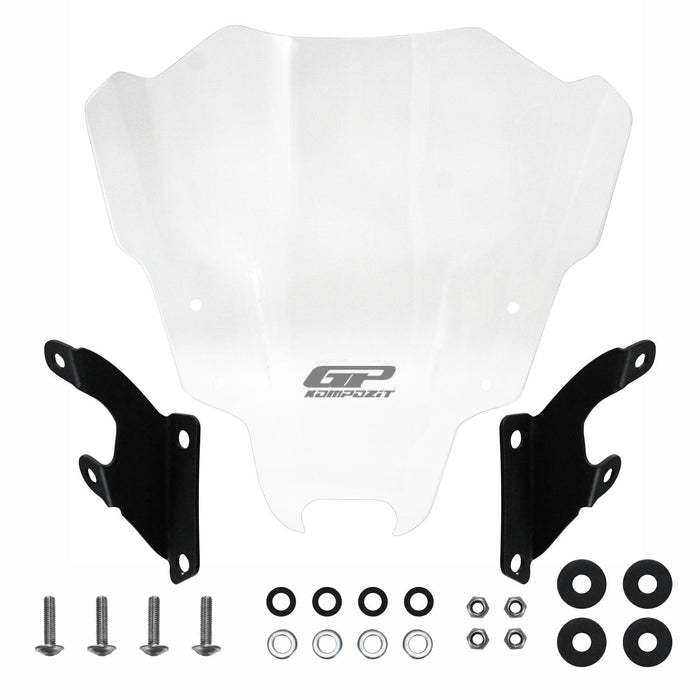 GP Kompozit Windshield Windscreen Transparent Compatible For Yamaha MT-07 2021-2023