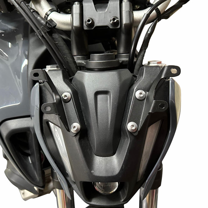 GP Kompozit Windshield Windscreen Black Compatible For Yamaha MT-07  2021-2023