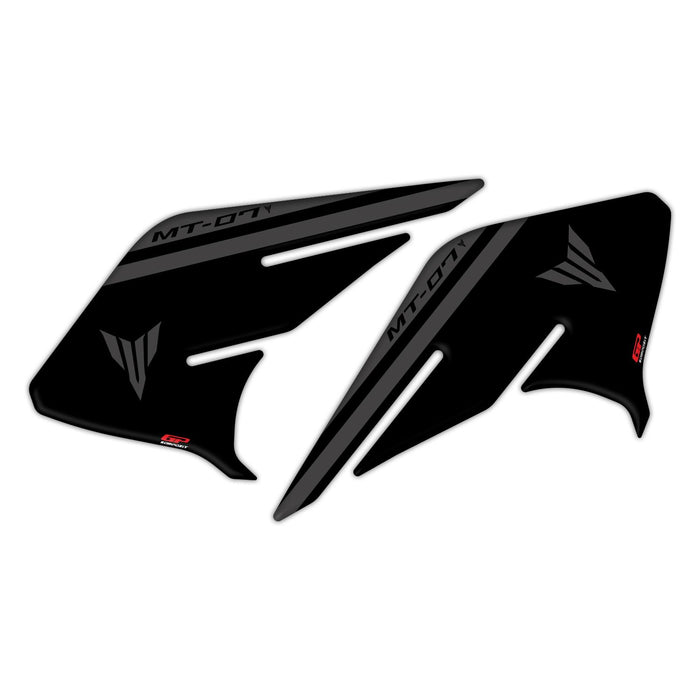 GP Kompozit Tank Pad Set Black Compatible For Yamaha MT-07 2021-2023