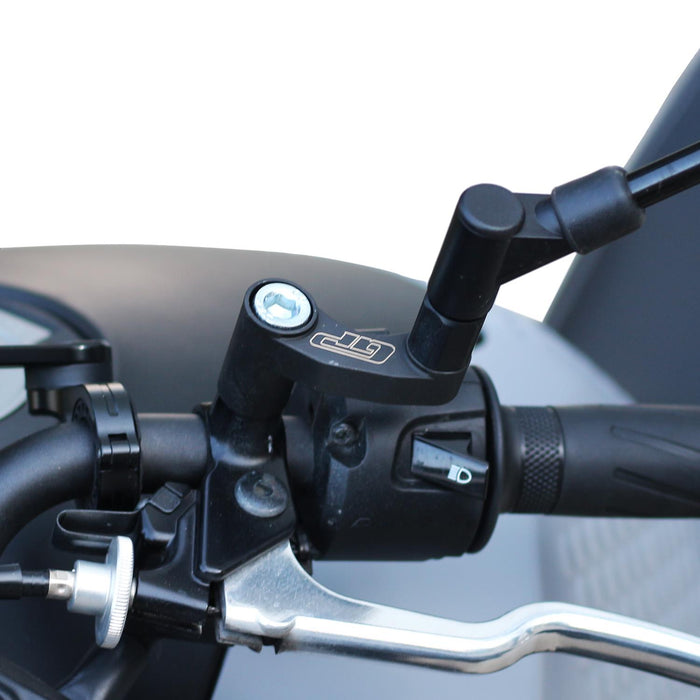 GP Kompozit Mirror Riser Extenders Black Compatible For Yamaha MT-07 Tracer 2016-2023