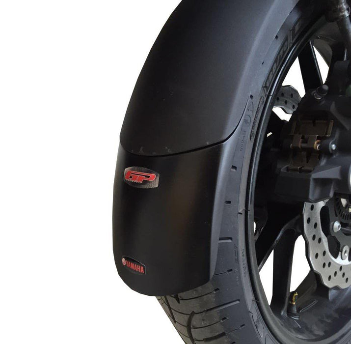 GP Kompozit Extensor de guardabarros delantero negro compatible con Yamaha MT-07 Tracer 2016-2023 