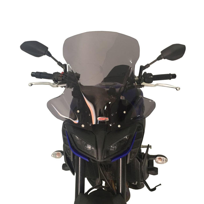GP Kompozit Touring Windshield Windscreen Smoked Compatible For Yamaha MT-09 2017-2020