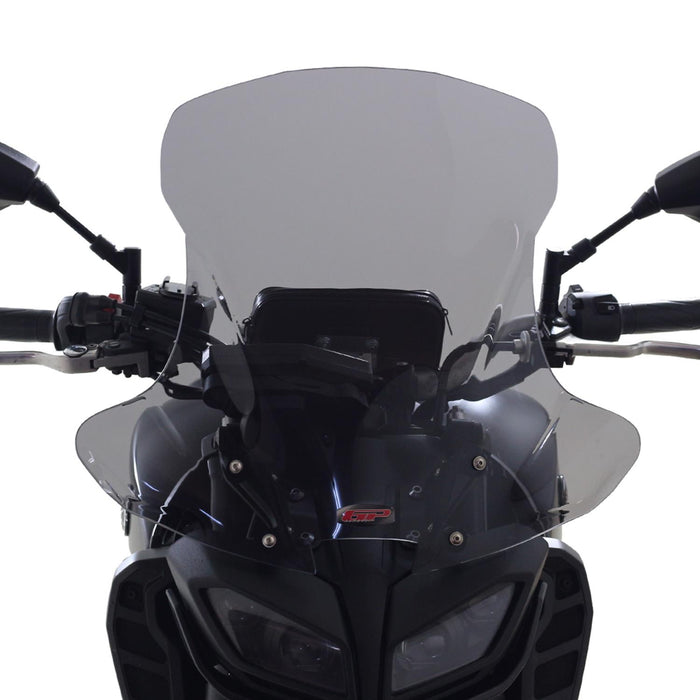 GP Kompozit Touring Windshield Windscreen Smoked Compatible For Yamaha MT-09 2017-2020