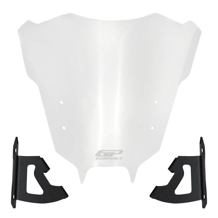 GP Kompozit Windshield Windscreen Transparent Compatible For Yamaha MT-09 2021-2023