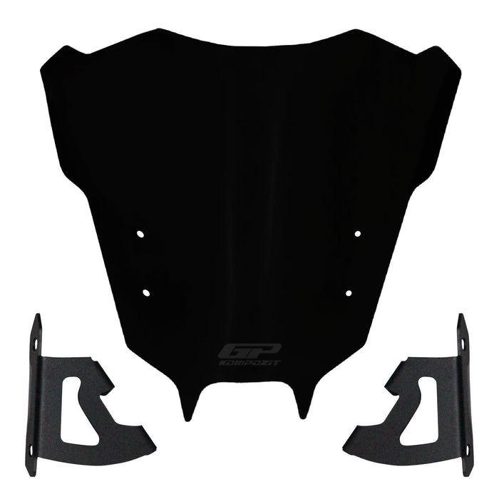 GP Kompozit Windshield Windscreen Black Compatible For Yamaha MT-09 2021-2023