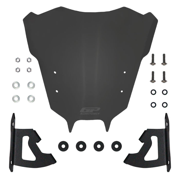 GP Kompozit Windshield Windscreen Smoked Compatible For Yamaha MT-09  2021-2023
