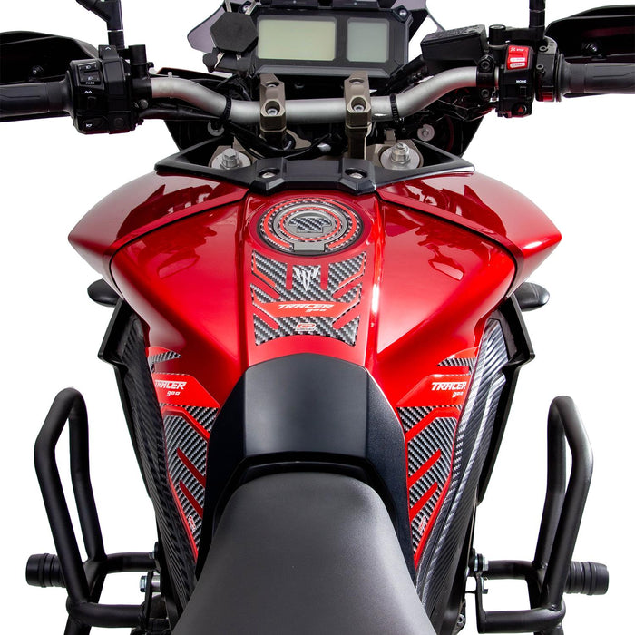 GP Kompozit Protector Depósito Rojo-Carbono Compatible con Yamaha MT-09 Tracer 2015-2020 