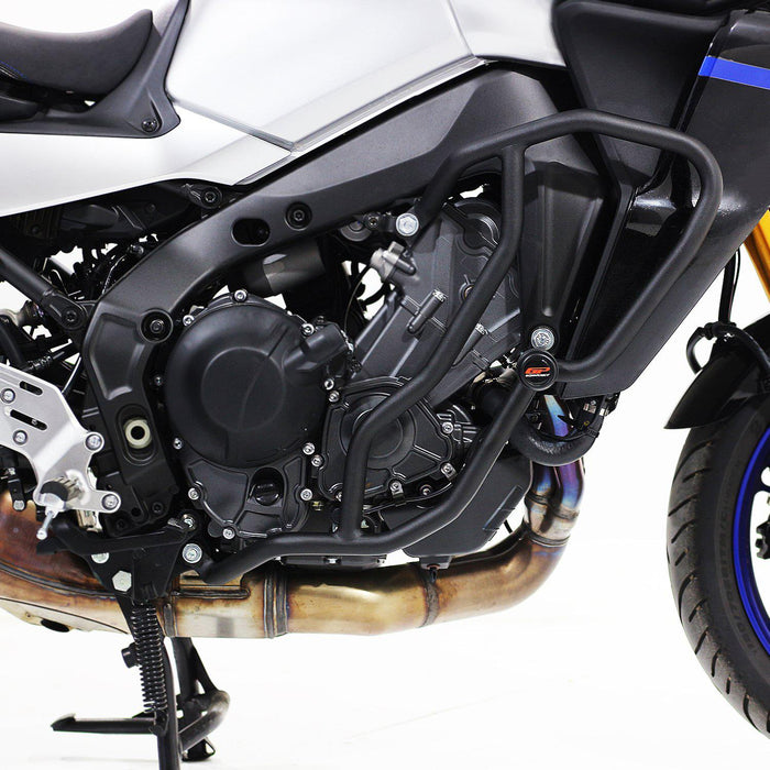 GP Kompozit Engine Protector Crash Bar Black Compatible For Yamaha MT-09 Tracer / MT-09 Tracer GT 2021-2024