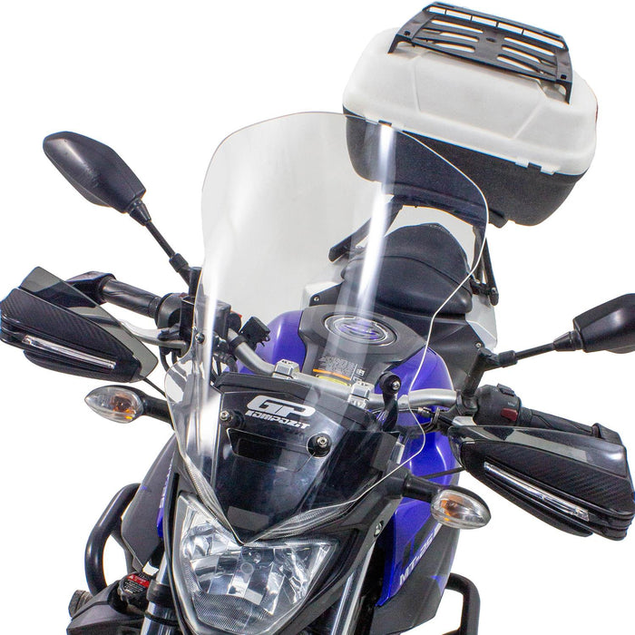 GP Kompozit Touring Windshield Windscreen Smoked Compatible For Yamaha MT-25 / MT-03 2015-2019