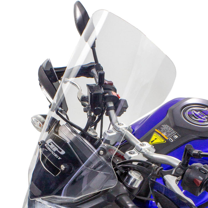 GP Kompozit Touring Windshield Windscreen Smoked Compatible For Yamaha MT-25 / MT-03 2015-2019