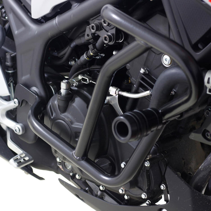 GP Kompozit Engine Protector Crash Bar Black Compatible For Yamaha MT-25 / MT-03 2015-2024