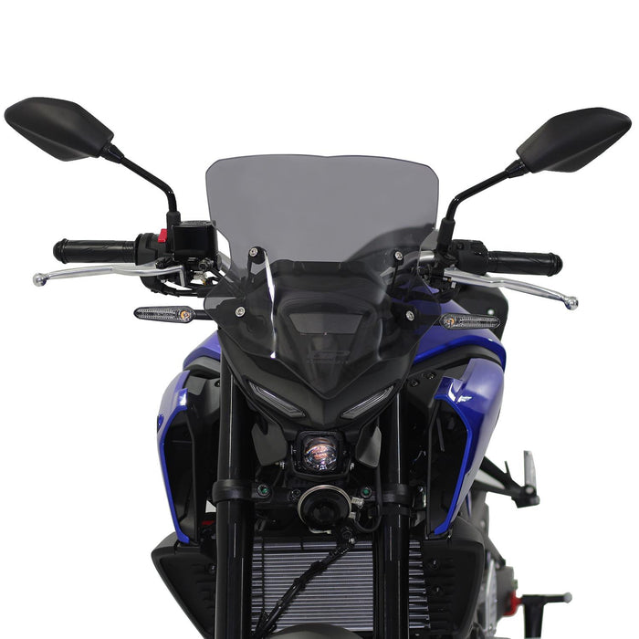 GP Kompozit Windshield Windscreen Smoked Compatible For Yamaha MT-25 / MT-03 2020-2024
