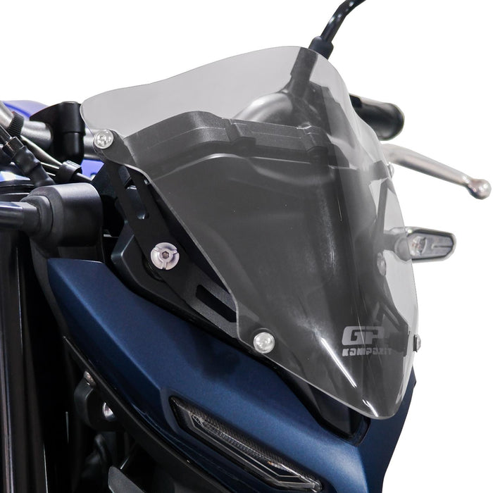GP Kompozit Parabrisas deportivo ahumado compatible con Yamaha MT-25 / MT-03 2020-2023 