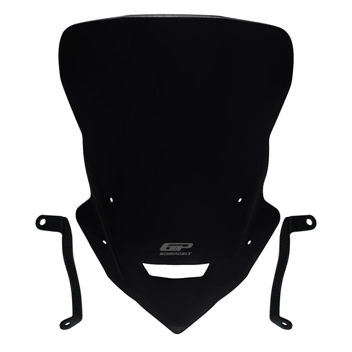 Cúpula de viaje GP Kompozit, parabrisas negro, compatible con Yamaha MT-25 / MT-03 2025-2026