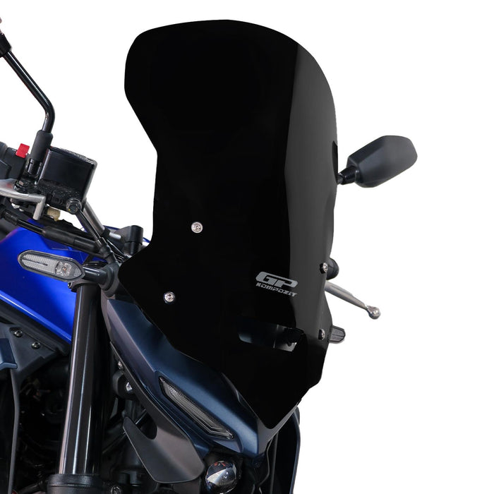 GP Kompozit Touring Windshield Windscreen Black Compatible For Yamaha MT-25 / MT-03  2020-2025