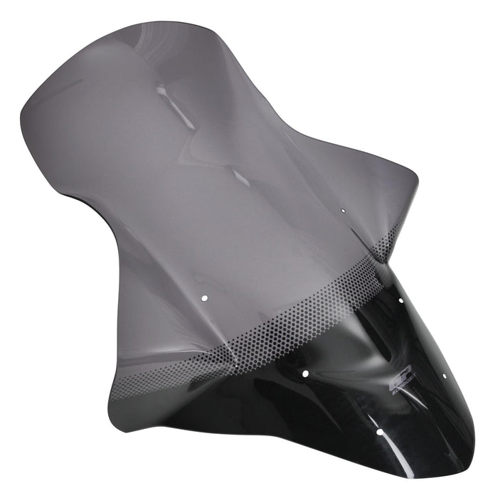 GP Kompozit Silkscreened Windshield Windscreen With Handguard Smoked Compatible For Yamaha NMAX 125 / NMAX 155 2015-2020