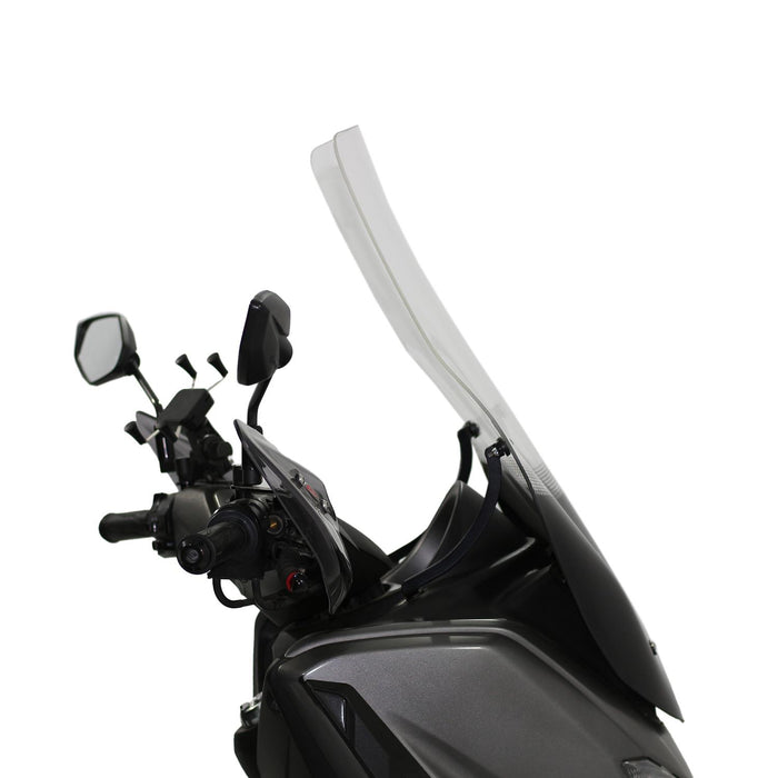 GP Kompozit Silkscreened Touring Windshield Windscreen Transparent Compatible For Yamaha NMAX 125 / NMAX 155 2015-2020
