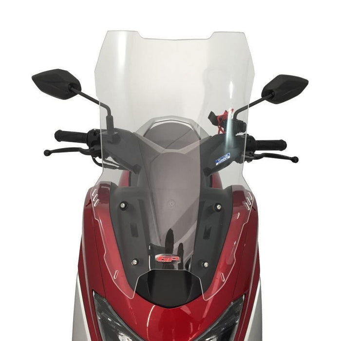 GP Kompozit Windshield Windscreen Black Compatible For Yamaha NMAX 125 / NMAX 155  2015-2020