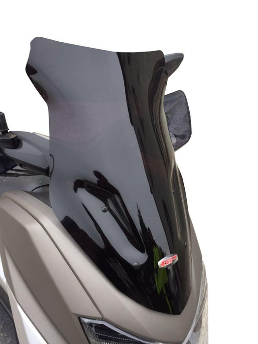 GP Kompozit Sport Windshield Windscreen Black Compatible For Yamaha NMAX 125 / NMAX 155  2015-2020