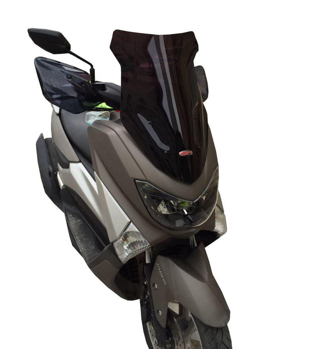 GP Kompozit Sport Windshield Windscreen Black Compatible For Yamaha NMAX 125 / NMAX 155 2015-2020